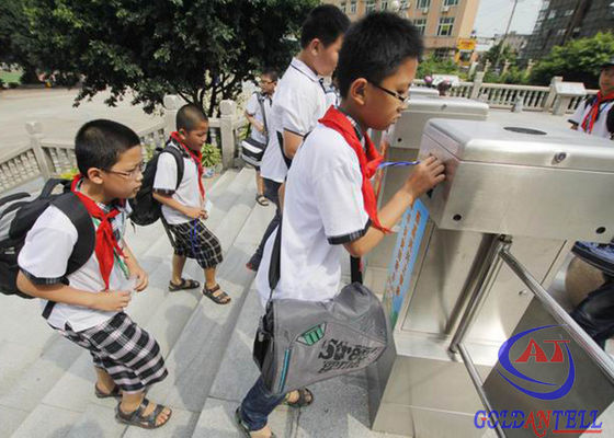 Durable Stainless Steel Swing Barrier Gate RS485 Port Turnstile Barrier Gate