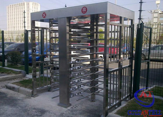 Bi - directional Full Height Turnstiles Airports Subway Station Automatic Revolving Door