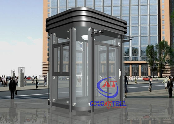 Enviroment Friendly Garden Tempered Glass Prefabricated Guard Booths Beautiful Mobile