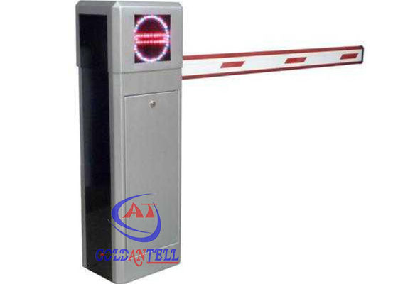 Red Greed LED Light Security Boom Gates , Popular Traffic Vehicle Control Drop Arm Barrier