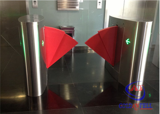 Coin access and Barcode Flap barrier gate of visitor  ticketing management system