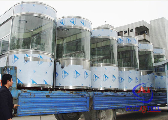 Insulation Outdoor Kiosk Security Guard Booths Easy Assembly , Custom Size