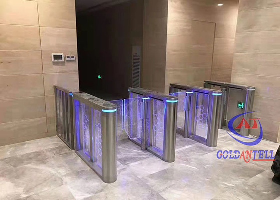 AC / DC Security Turnstile Gate With RFID Fingerprint Facial Recognition Access Control