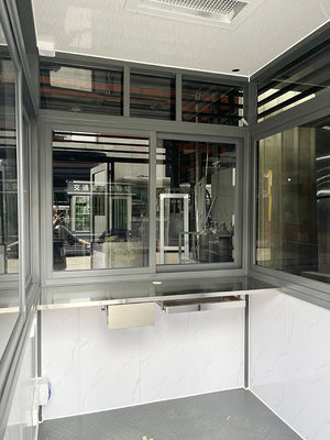 SS 1.2×1.5×2.4m Security Guard House Assemble Guard Booth 5 Minutes Installation