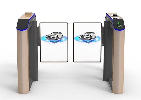 304 SS Fast Speed Gate Turnstile For Secure And Access Control High Speed 35-40 Person Per Minute With Advertising Door