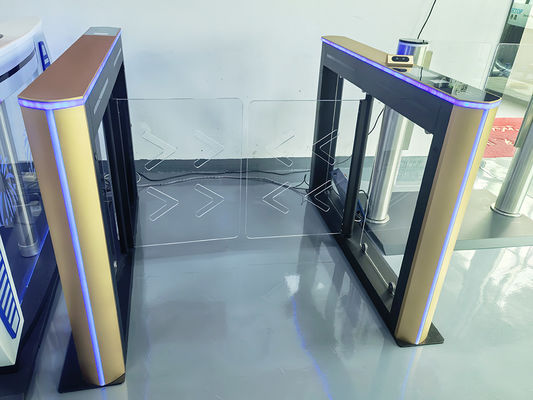 High Speed Sliding Turnstile Gate With Built in Camera & Android 8 inch Facial Recognition