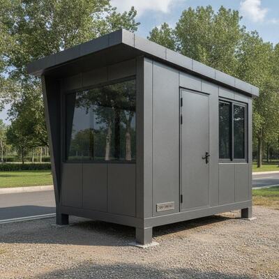 Suitable For Outdoor Security Posts Security Guard House With Roof Material High Steel Plate Approximately 200 500 Kg Depending On Size Material