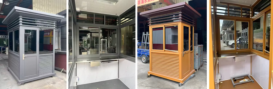 Outdoor Ticket Booth Waterproof Steel Structure Customized Size