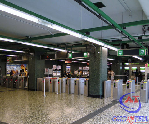 Amusement Park / Stadium / Tourist Spots Barcode Scanner Turnstile Qr Code Access Control Turnstile Gates