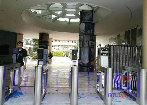 Contactless face detection turnstile / Wifi Camera thermometer indicator Time Attendance Access Control Device