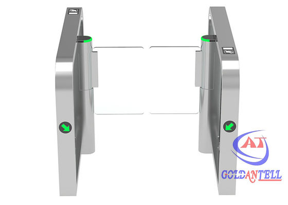 Slim Pedestrian Speed Gates RFID QR Code NFC Card Pass Control For Gym