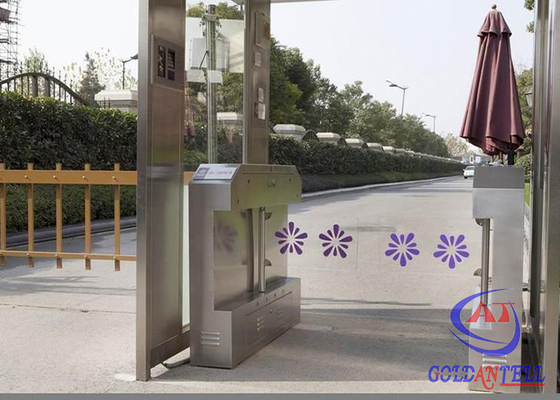 Entrance Swing Barrier Gate With RFID Card Reader And Software Management