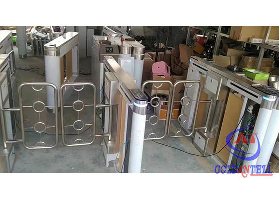 Automatic Swing Fast Speed Gate Turnstile Access Optical Qr Code Reader Infrared Sensor