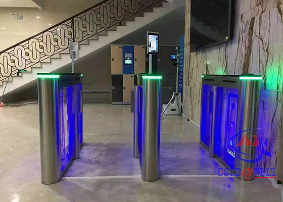 Sistema dual del control de acceso de Digitaces de la barrera del oscilación del torniquete de la puerta de velocidad de los motores del pasillo estrecho