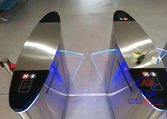 Lector de código automático de la huella dactilar RFID de los torniquetes del control de acceso de la puerta de entrada Flap Type