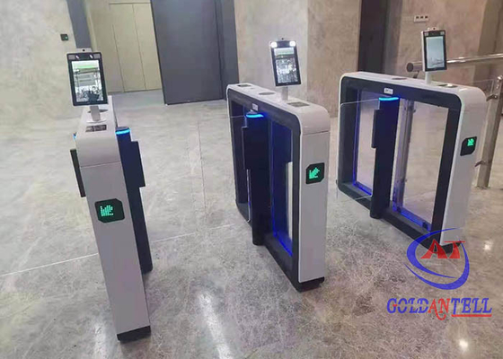 Torniquetes electrónicos del control de acceso de la barrera del oscilación con el sistema termal del contador del escáner de la seguridad