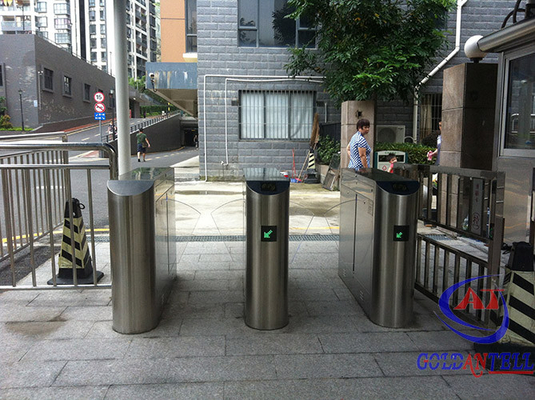 Puerta automática de la barrera de la aleta del metro/del subterráneo con el sistema llevado del recordatorio y del control de acceso