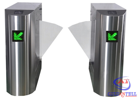 Puerta retractable de acero inoxidable de la barrera de la aleta, torniquetes multi bidireccionales del control de acceso