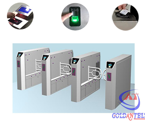 Logo Bidirectional Swing Barrier Gate especial adaptable de acero inoxidable/torniquete automático