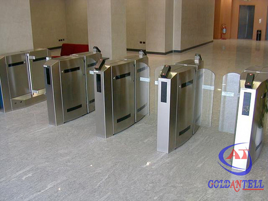 Barrera infrarroja llevada de la puerta de oscilación del RFID de la seguridad del acceso del peatón de la puerta ligera de SecuritySwing