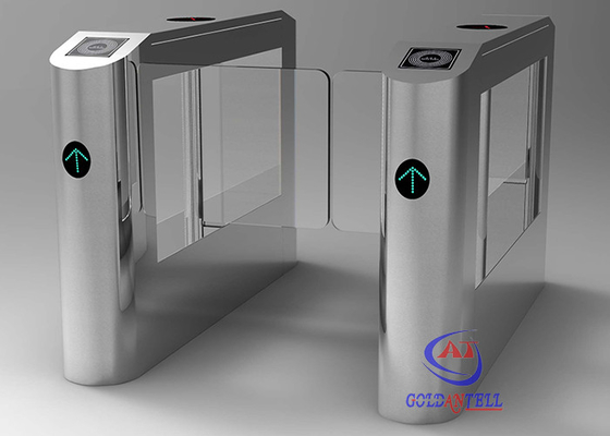 Torniquete auto de la puerta de velocidad de la seguridad del paso rápido del TCP/IP con el lector DC 24V del RFID