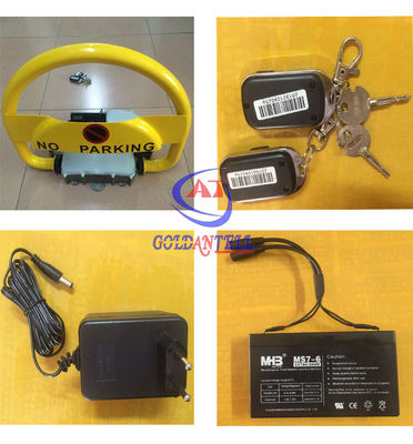 Outdoor IP62 Waterproof Soloar Parking Lock , Intelligent 30M Remote Parking Space Lock