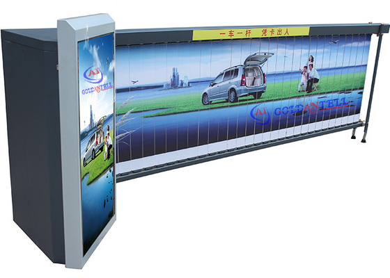 IP54 LED Light Custom Color Advertising Barrier , Outdoor Windproof Parking Barrier Gates