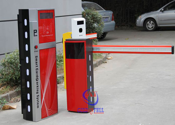 LED Lights Design Patent 1M-6M Pole Intelligent Boom Gate Systems , Cold Roller Steel Barrier