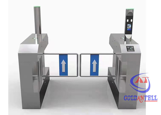 Acero inoxidable de la puerta 304 discapacitados de la barrera del oscilación para el subterráneo del aeropuerto