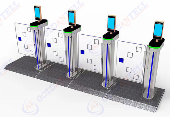 Digitaces torniquete de alta velocidad de la puerta del control de acceso del torniquete del reconocimiento de cara de 7 pulgadas