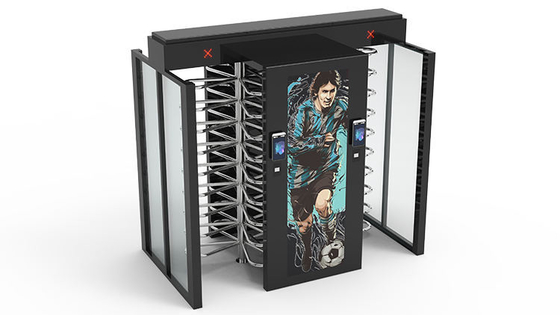 Torniquetes llenos faciales de la altura de la huella dactilar del QR Code de la tarjeta del RFID para el estadio IP62 al aire libre