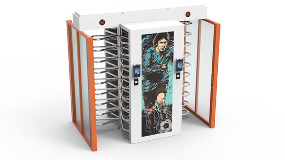 RFID Card QR Code Fingerprint Facial Full Height Turnstiles For Stadium Outdoor IP62