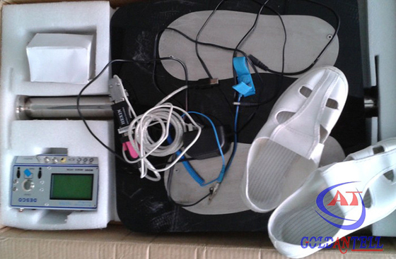 Correa para la muñeca del ESD/probador del calzado con la pantalla LCD, torniquete automático, lector de tarjetas