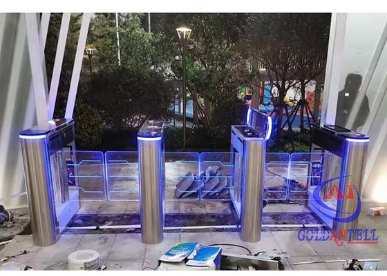 3 / Más lector de huella dactilar automático de la barrera del boleto de la atención del tiempo del carril For Metro