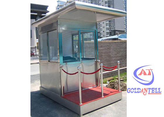 Caja de centinela al aire libre portátil prefabricada económica de la seguridad de la cabina de boleto con la rueda