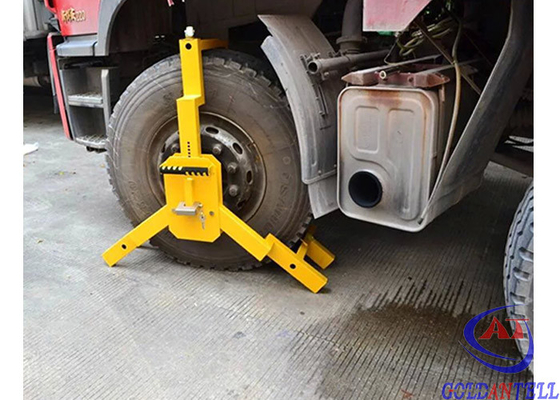 Cerraduras durables del neumático de coche de la seguridad, abrazadera de rueda portátil del remolque para el camión