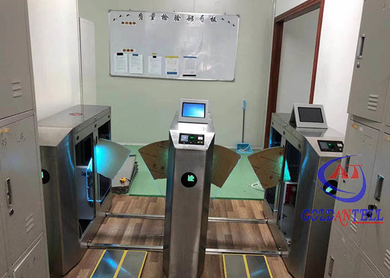 Control de acceso de la puerta del torniquete de la aleta de la seguridad con el lector de NFC del lector del QR Code de la pantalla LCD
