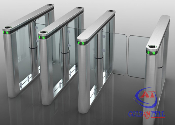 Lector de huella dactilar de la tarjeta del RFID Swing Barrier Gate para la residencia y el edificio de oficinas