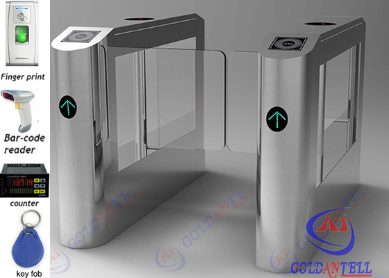 Sistema automático hasta la cintura direccional del control de acceso de la puerta de oscilación del BI