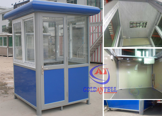 El pequeño jardín de la caja de centinela del control de seguridad vertió el acero inoxidable