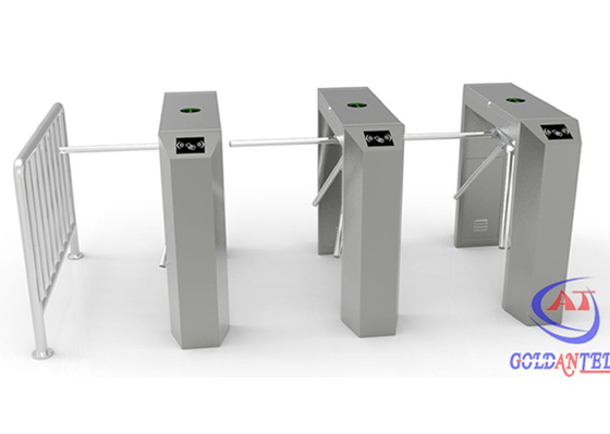 Mecanismo de la puerta del torniquete del trípode del RFID, sistemas de seguridad de acero inoxidables de la entrada