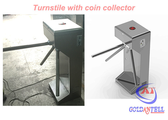 CE puerta con el colector de moneda, funcionamiento estable del torniquete del trípode de la fuente de alimentación de 120 voltios