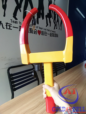 La anchura ajustable de la pintura roja vendió la abrazadera de rueda segura para la motocicleta o SUV o pequeño Van