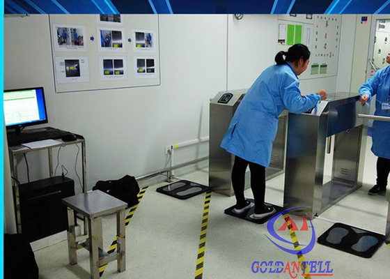 Puerta estática anti del ESD del acceso del RFID con la banda de muñeca/el pedal para la oficina de la fábrica del laboratorio