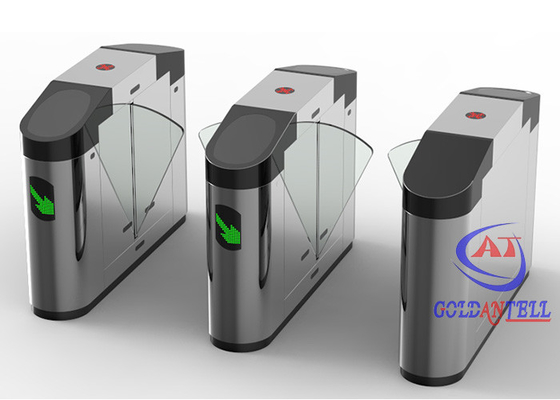 Control de acceso automático de la puerta RFID de la barrera de la aleta del torniquete de la huella dactilar para los bancos/los hoteles