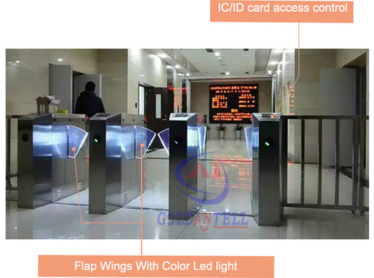 Puerta automática de la barrera de la aleta del control de acceso del torniquete de la tarjeta RFID de IC/identificación