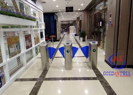 1 en 1 hacia fuera paso de alta velocidad de la aleta de la barrera de NFC del control de acceso de la puerta automática del torniquete