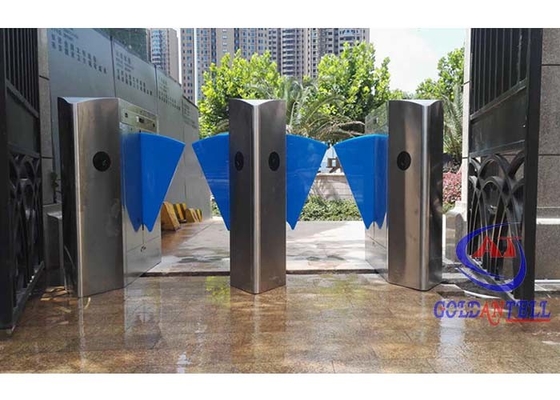Tamaño modificado para requisitos particulares de alta velocidad del RFID de la aleta de la puerta automática biométrica de la barrera para el parque
