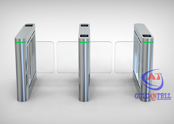 Material de acero inoxidable del doble de la anchura interior/al aire libre de Wing Pedestrian Turnstile Gate 900m m