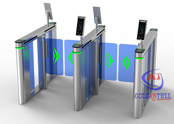 Puerta giratoria de oficina de reconocimiento facial Sistema de control de acceso Puerta de barrera de oscilación
